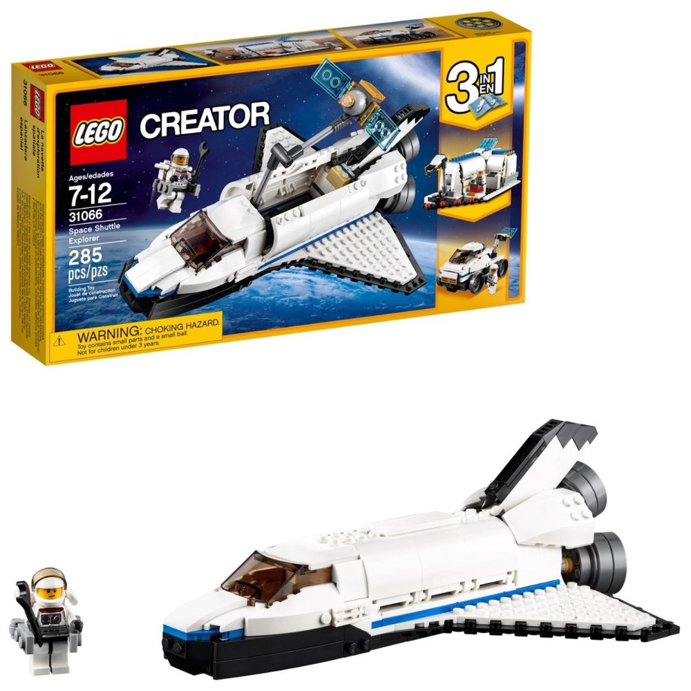 LEGO Space Shuttle Explorer 31066 Creator 3 in 1 building set 285pc retired seal